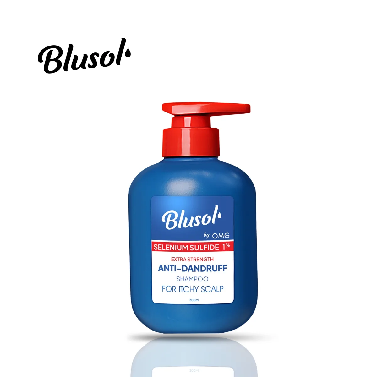Blusol by OMG - Selenium Sulfide 1% Anti-Dandruff Shampoo 300ml