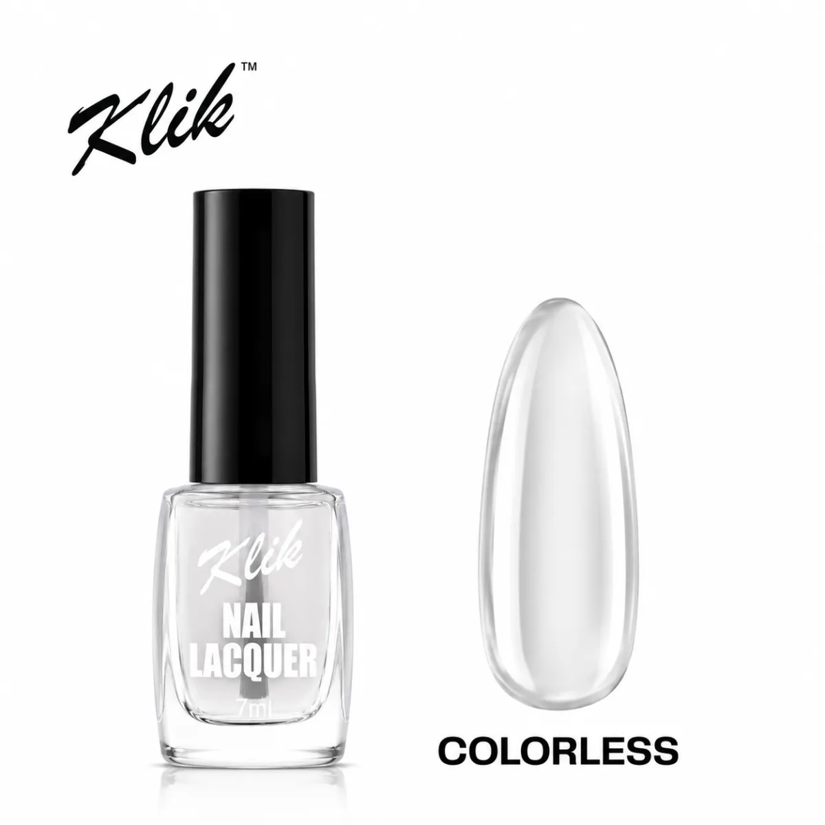 KLIK NAIL POLISH REGULAR 7ML - COLORLESS