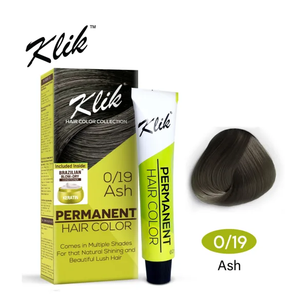 KLIK Hair Color 100Ml - 0.19 Ash