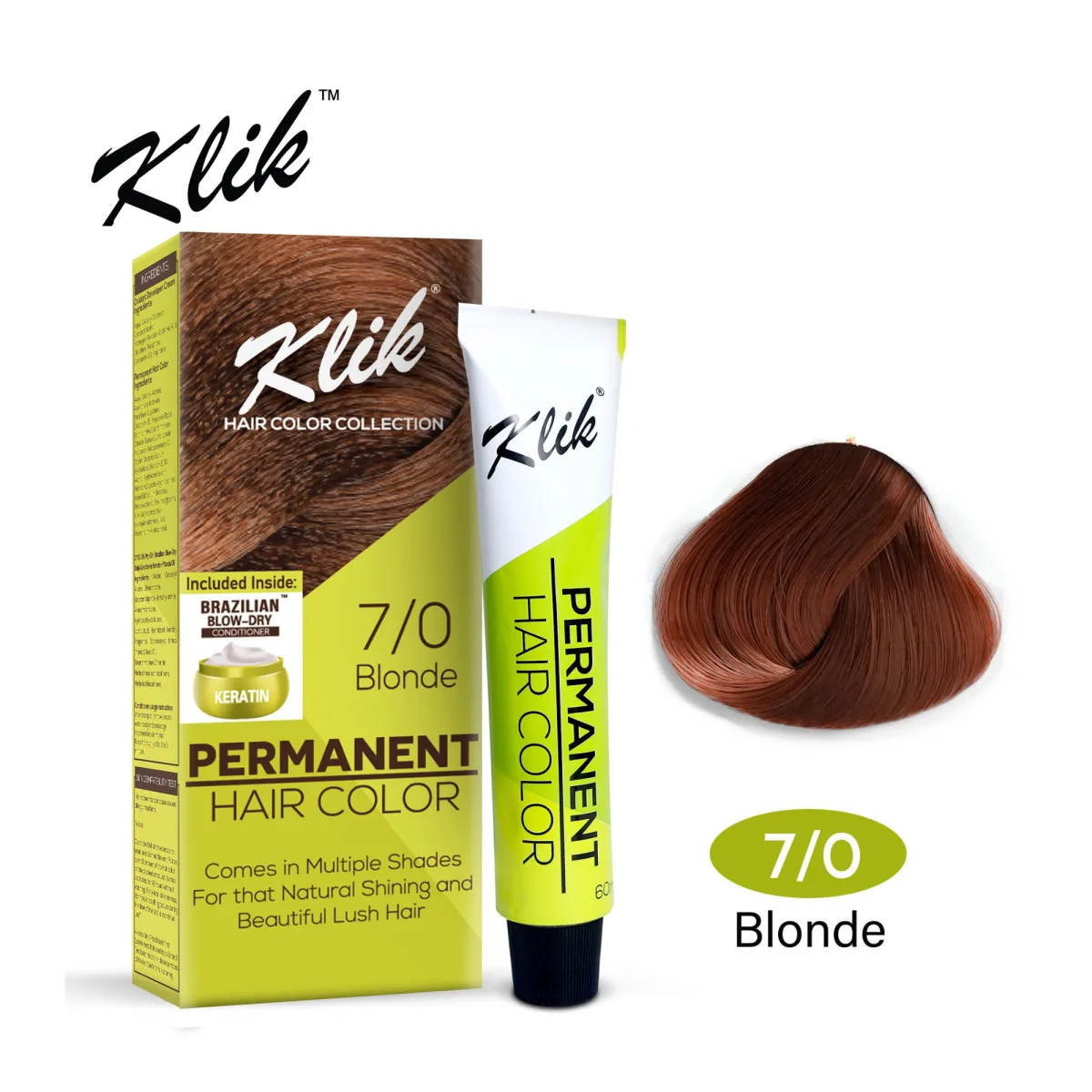 KLIK Hair Color 100ml - 7.00 Blonde