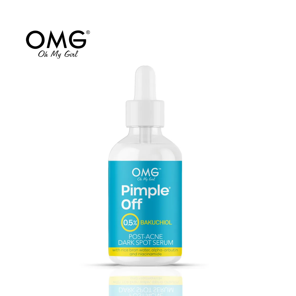 OMG PIMPLE OFF 0.5% BAKUCHIOL POST-ACNE DARK SPOT SERUM 30ml