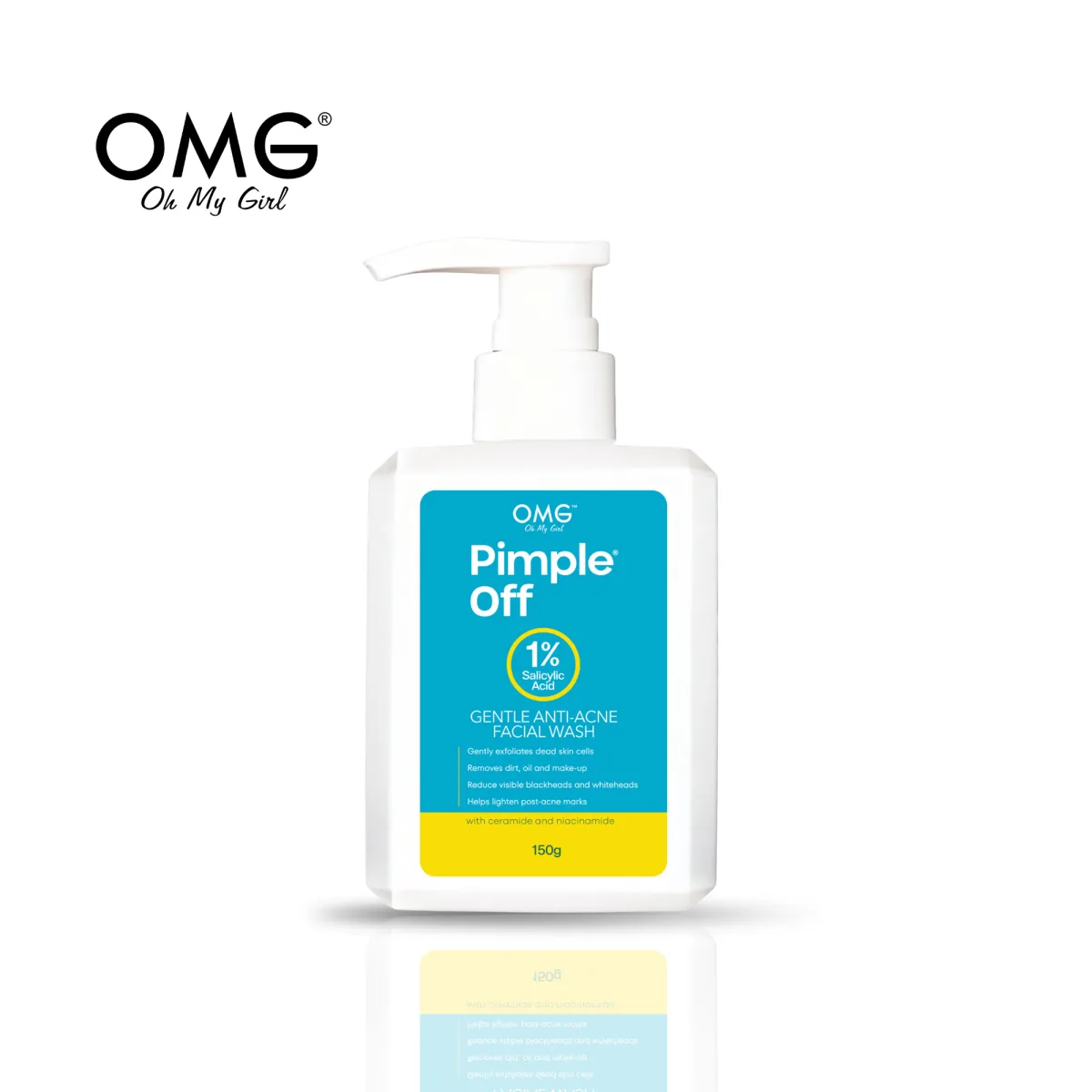 OMG PIMPLE OFF GENTLE ANTI-ACNE FACIAL WASH 150g