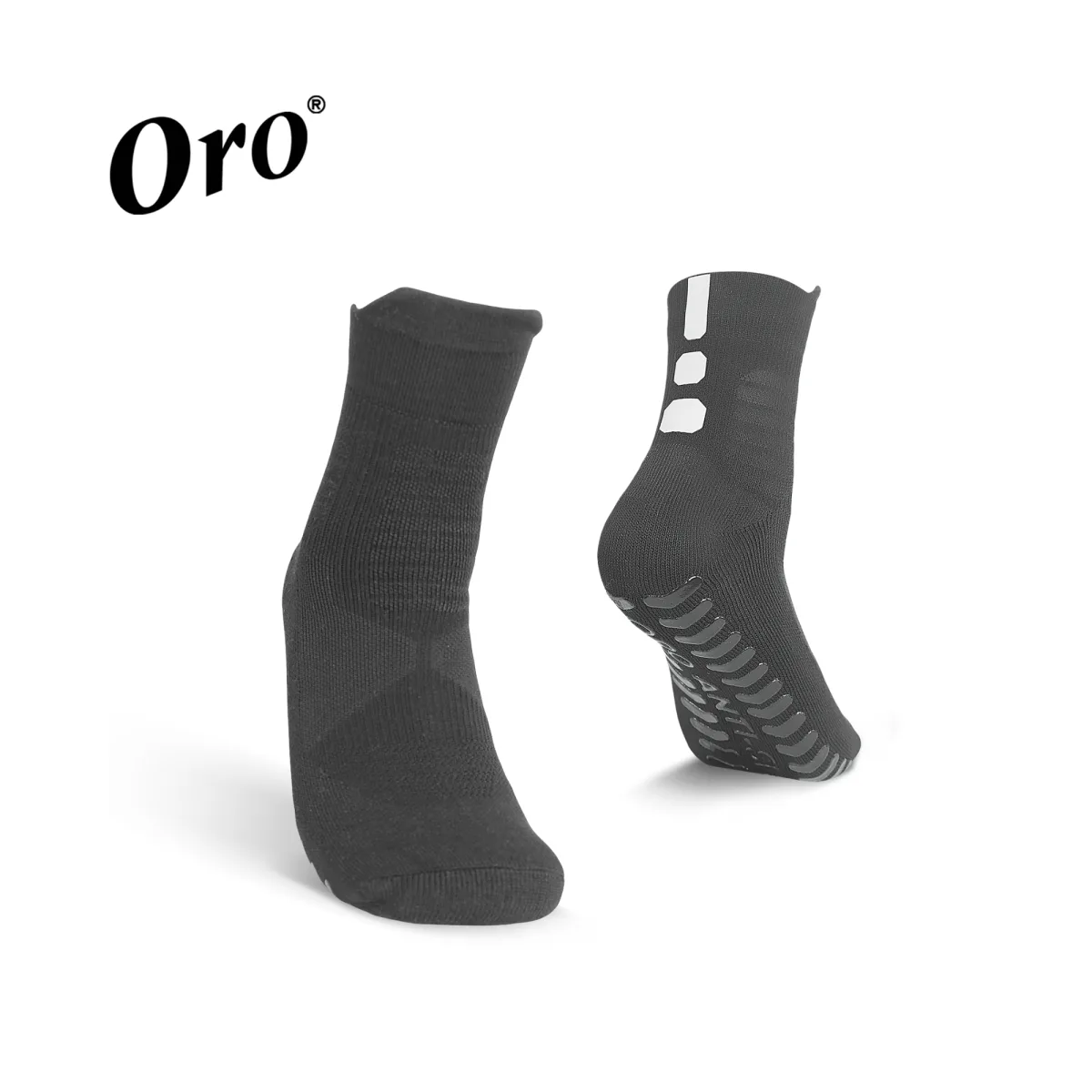 ORO Mens Sports Socks-A73 w/ Anti Slip